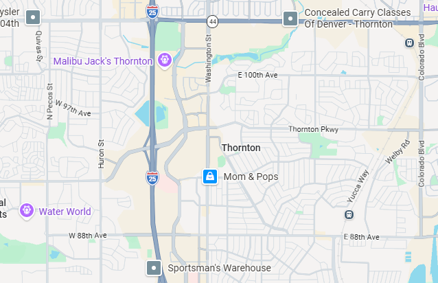 Map of Thornton, Colorado