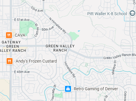 Map of Northfield, Colorado