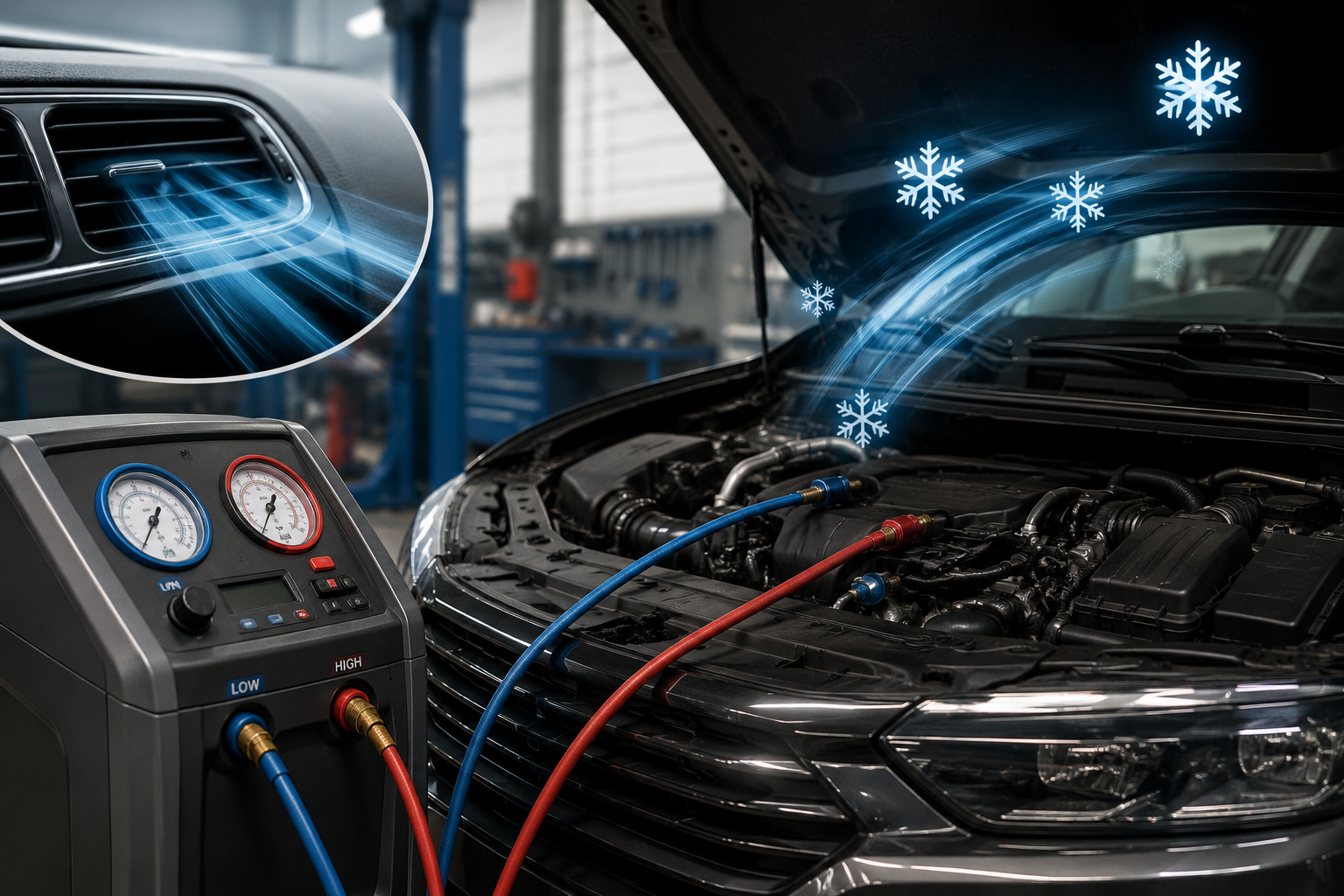 Auto-Tek AC recharge and repair hero image