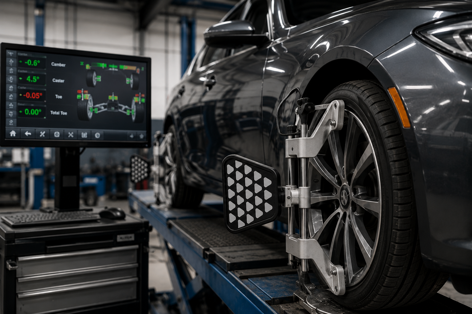 Auto-Tek wheel alignment hero image